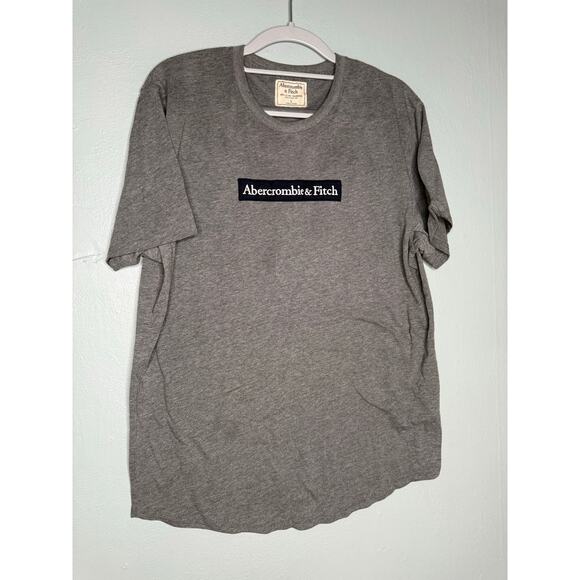Abercrombie & Fitch grey logo graphic t-shirt - Picture 1 of 5